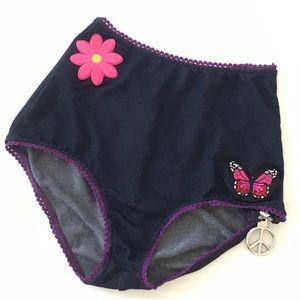 Current Mood Dollskill Magic Trip Patched Hot Shorts